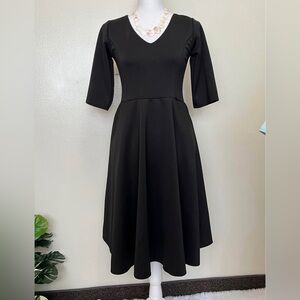 Elegant Black Women's Dress